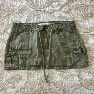 micro mini skirt cargo style